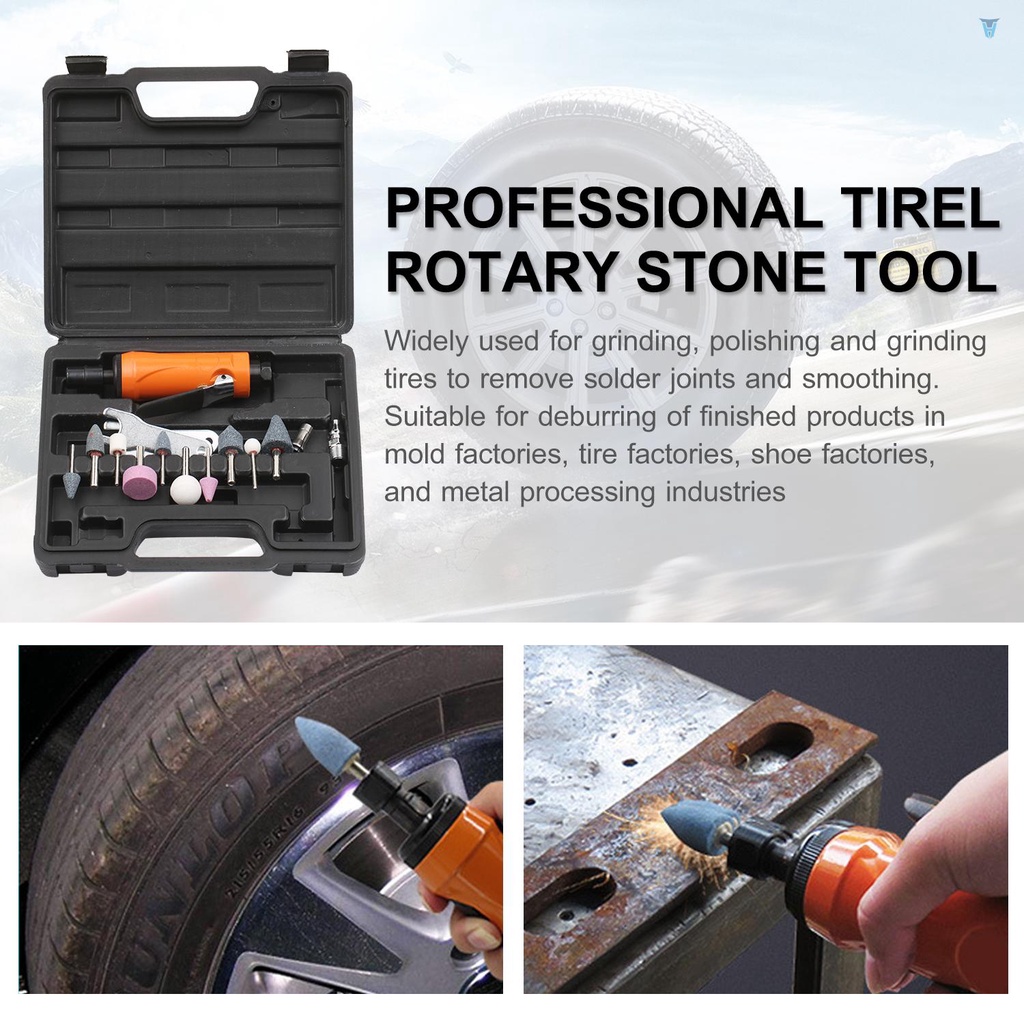 Bộ Dụng Cụ Đánh Bóng Mini 22000RPM 1 / 4-inch 1 / 8-inch 2 Cờ Lê Và 10 Đầu Gắn Đá KP-620H Chất Lượng Cao