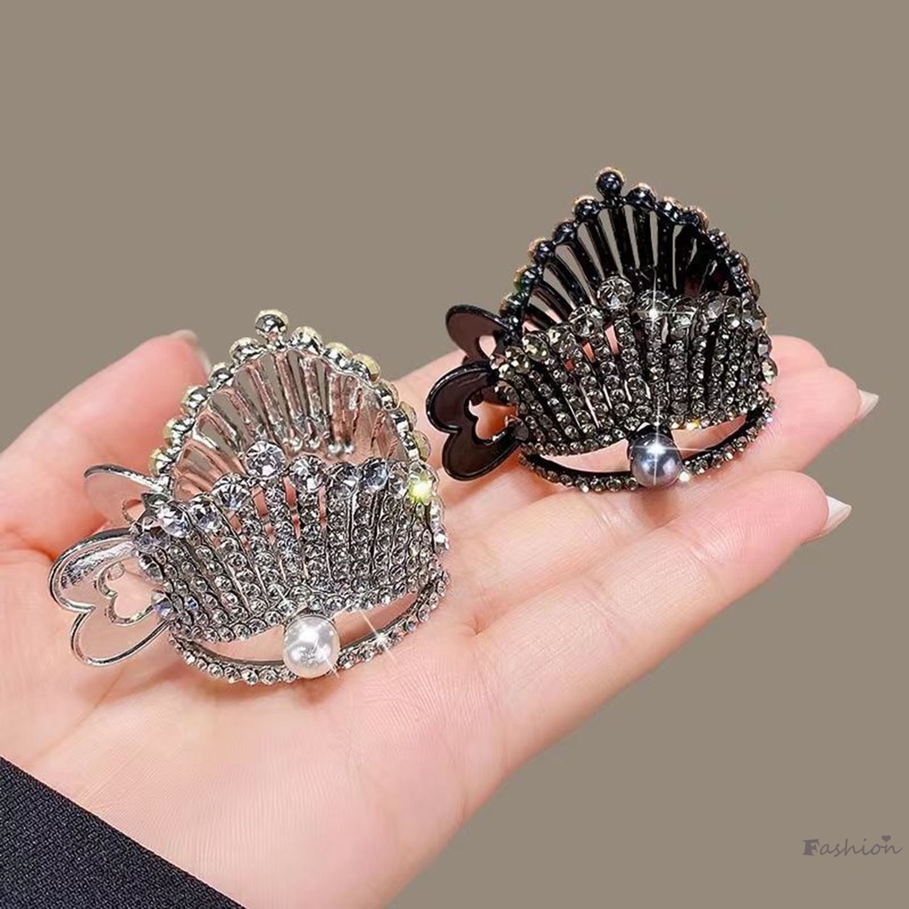 Kẹp Tóc Hình Vương Miện Đính Đá Thời Trang