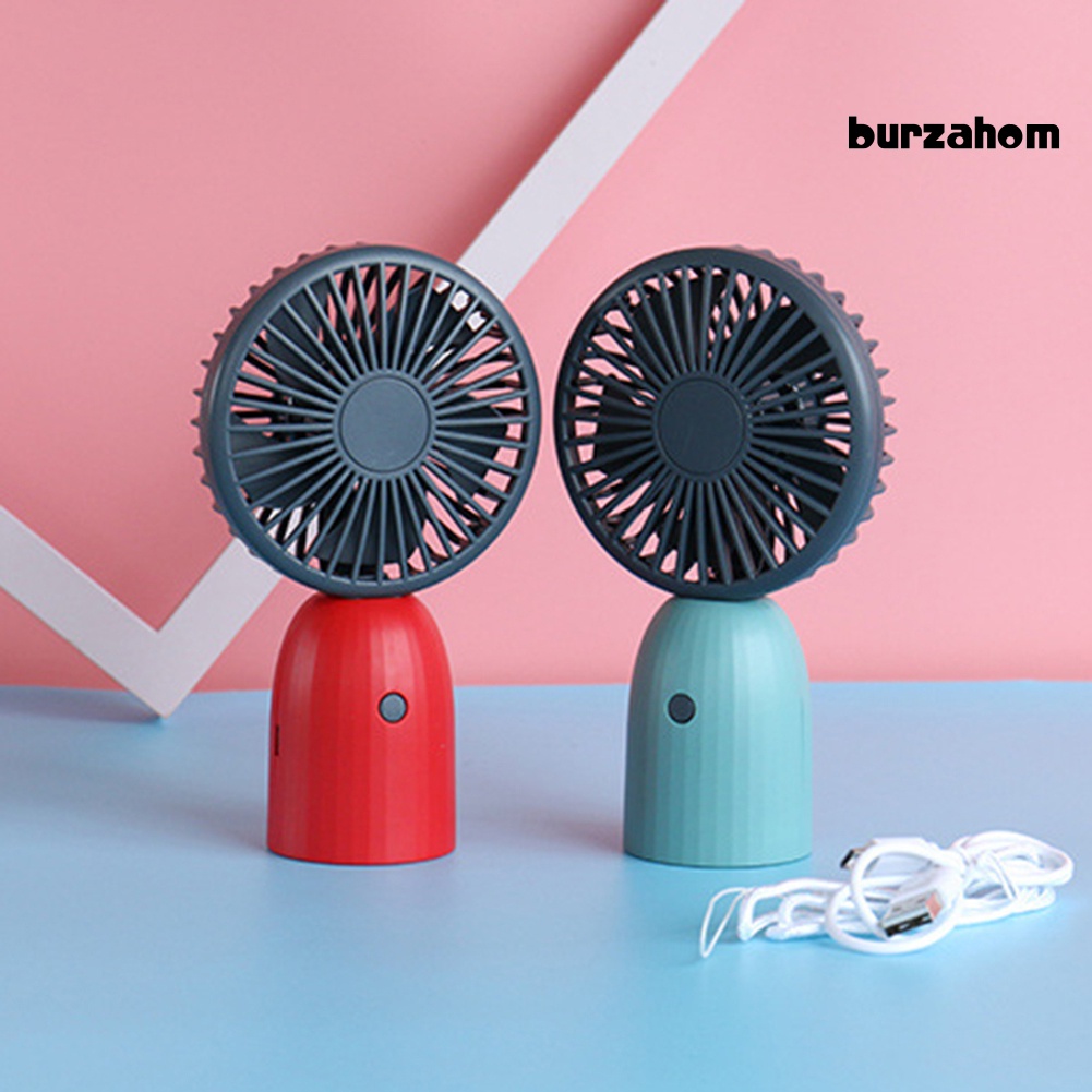 Quạt USB Cầm Tay Hình Vuông / Tròn Có Dây Đeo Tiện Dụng Cho Gia Đình / Văn Phòng