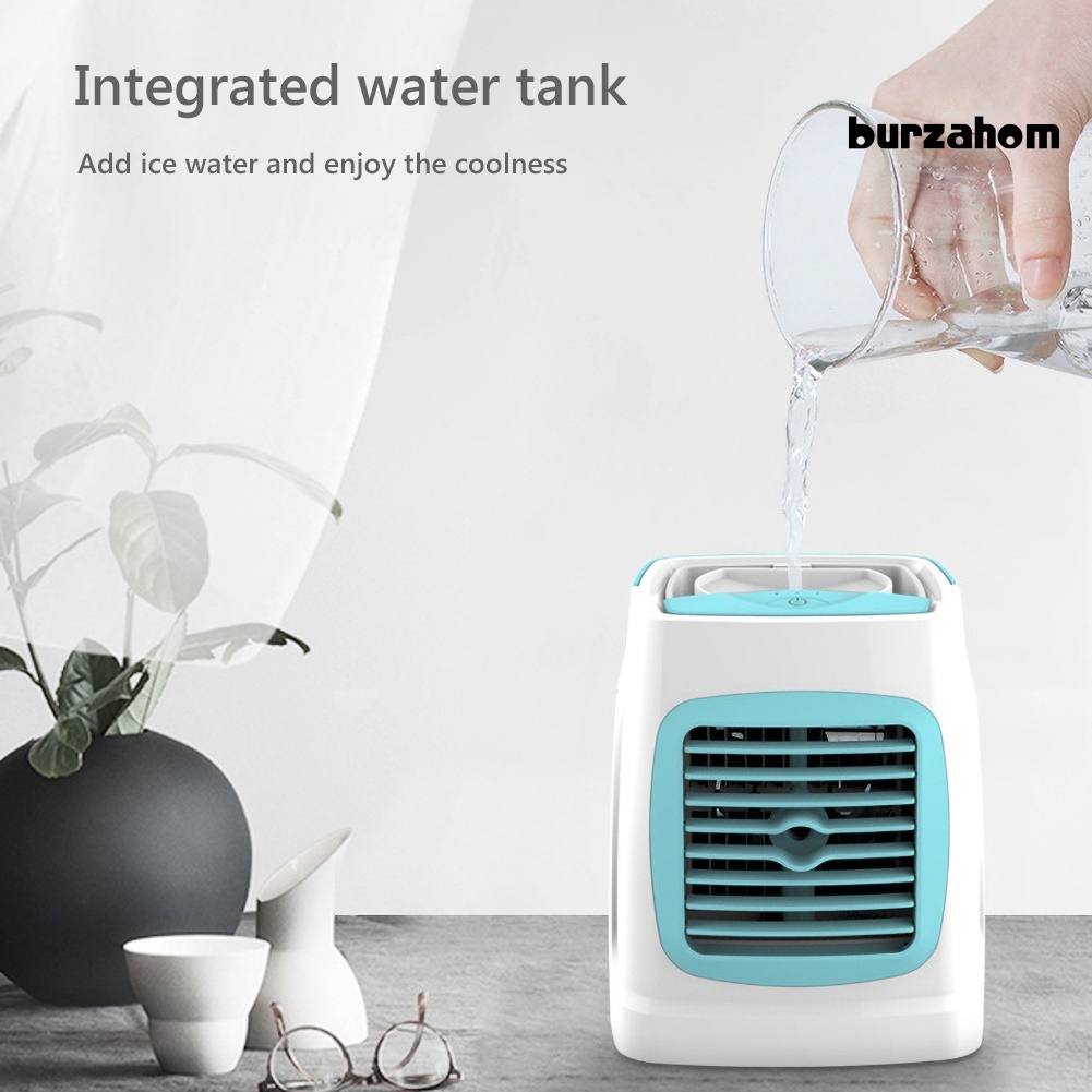 Quạt Làm Mát Tạo Độ Ẩm Không Khí Có Đèn LED Mini C201 Cho Nhà Ở / Văn Phòng