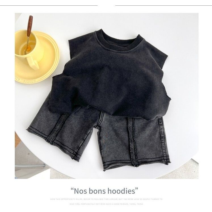 Áo Thun Ba Lỗ Màu Trơn Thoáng Khí Thoải Mái Thời Trang Mùa Hè Cho Bé Trai