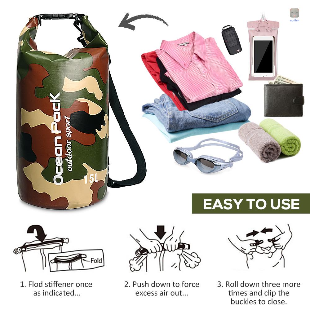 Túi Đựng Đồ Chống Thấm Nước Sức Chứa Lớn Tiện Dụng Khi Đi Bơi / Cắm Trại