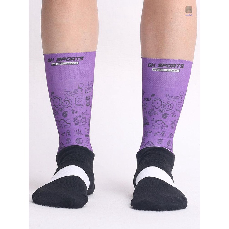Vớ Thể Thao Thoáng Khí Chống Ẩm In Họa Tiết Độc Đáo Thời Trang Cho Nam Và Nữ