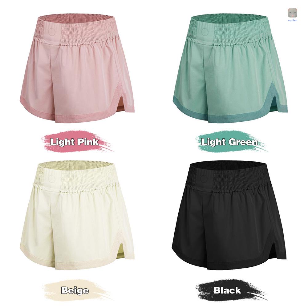 Quần Short Thể Thao 2 Trong 1 Thoáng Khí Mau Khô Cho Nữ