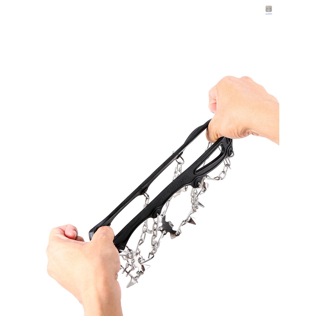 Lixada Dụng Cụ Hỗ Trợ Gậy Đi Trên Tuyết Kèm 19 Đinh Bằng Thép Không Gỉ Chống Trượt