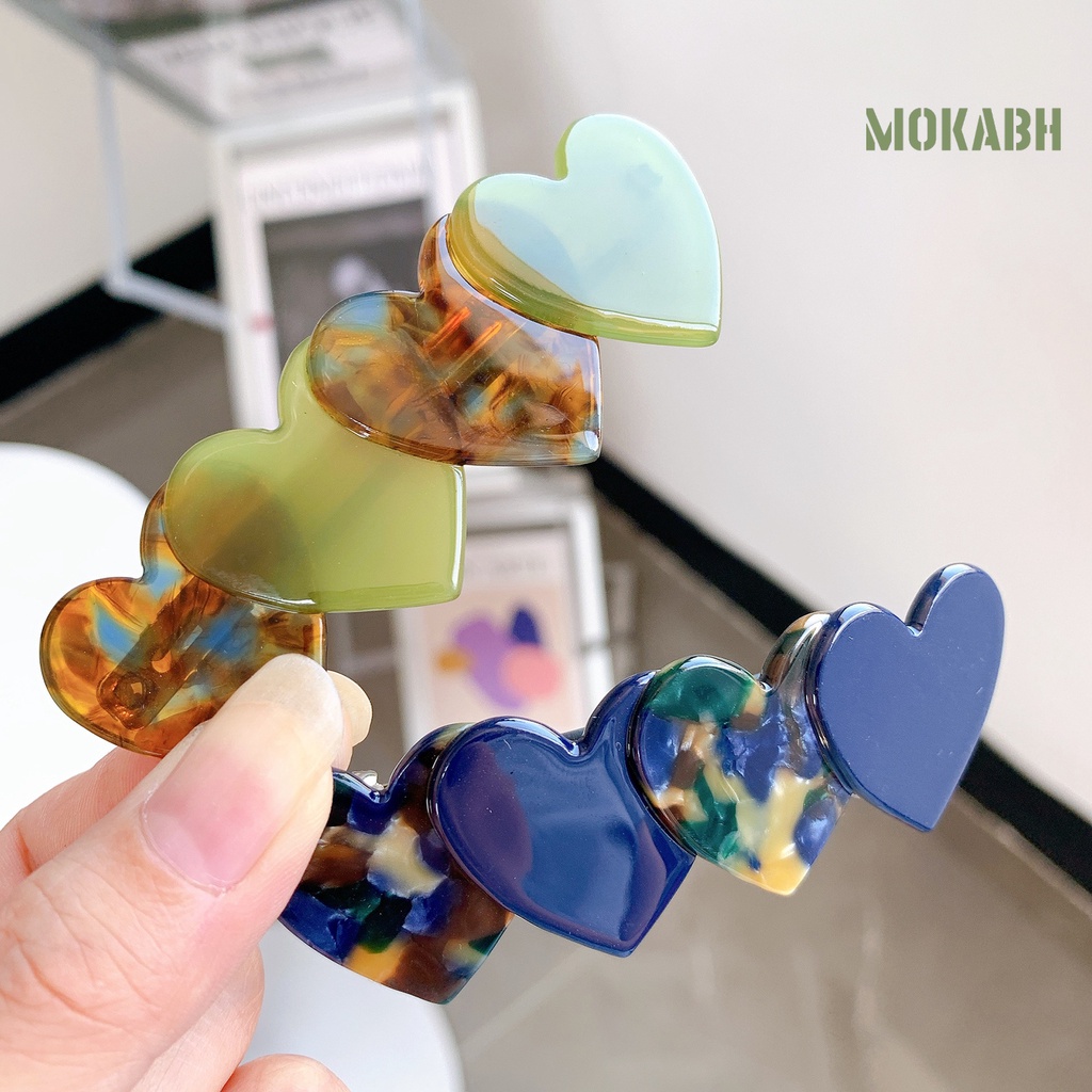 Kẹp Tóc Hình Trái Tim Nhiều Kiểu Dáng Thanh Lịch Chống Rơi
