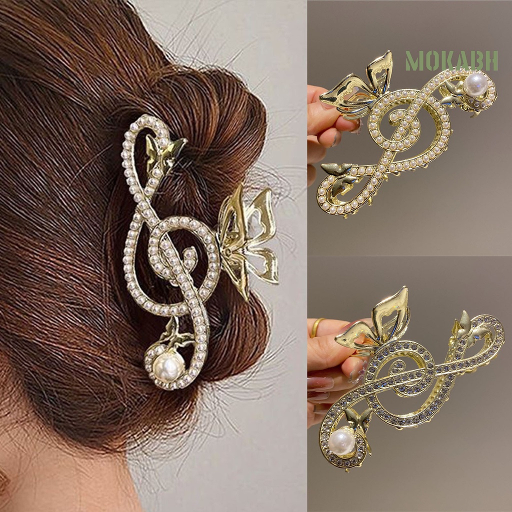 Kẹp Tóc Hình Vảy Cá / Bướm Đính Đá / Ngọc Trai Giả Chống Trượt Tiện Dụng