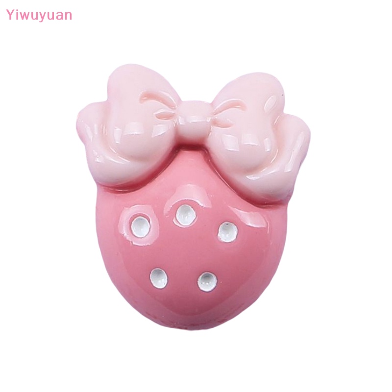 < Yiwuyuan > Bộ 5 Kẹp Tóc Hình Ngôi Sao Hoạt Hình Màu Hồng Bóng Bằng Nhựa Resin Dễ Thương DIY