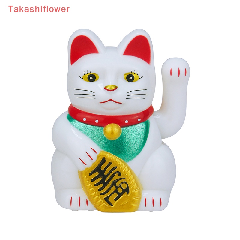 1 Chú Mèo May Mắn Mini Tự Động Viền Cong Dùng Trang Trí Xe Hơi