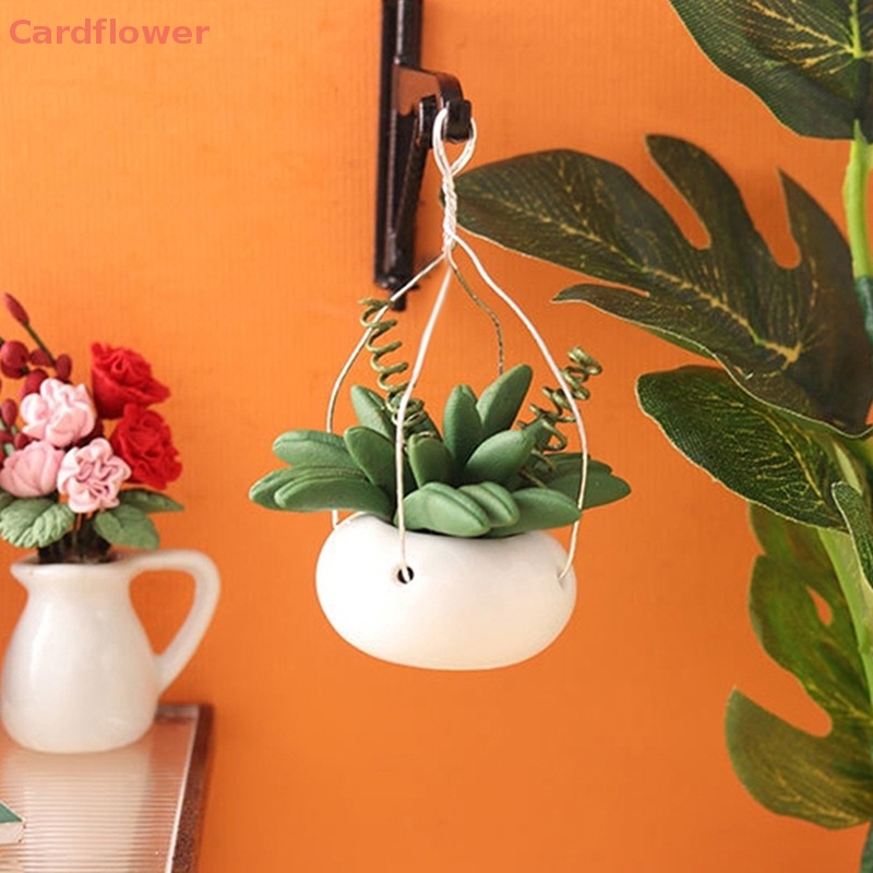 Chậu Cây Xanh Có Dây Treo Trang Trí Nhà Búp Bê 1: 12 Mới