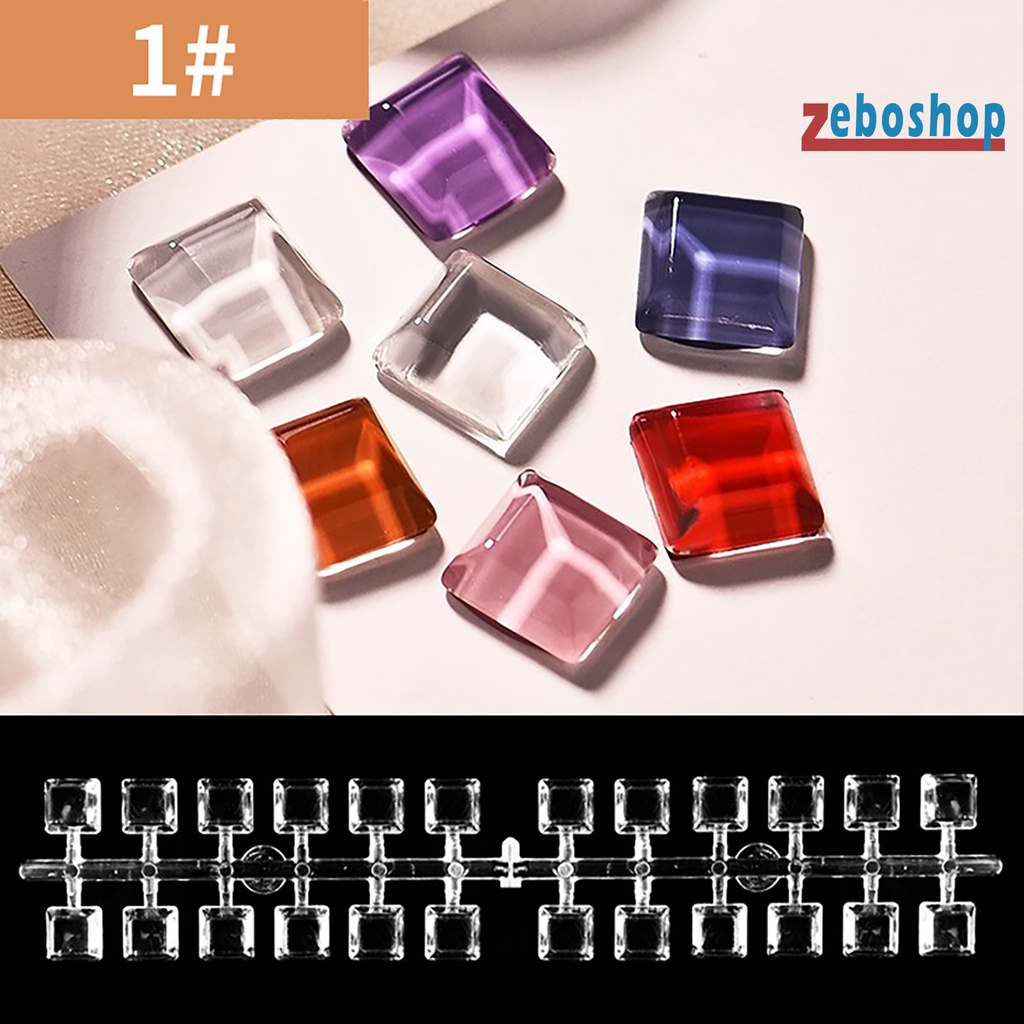 Set 24 Que Trưng Bày Đầu Móng Tay Gọn Nhẹ Nhiều Hình Dạng Trong Suốt