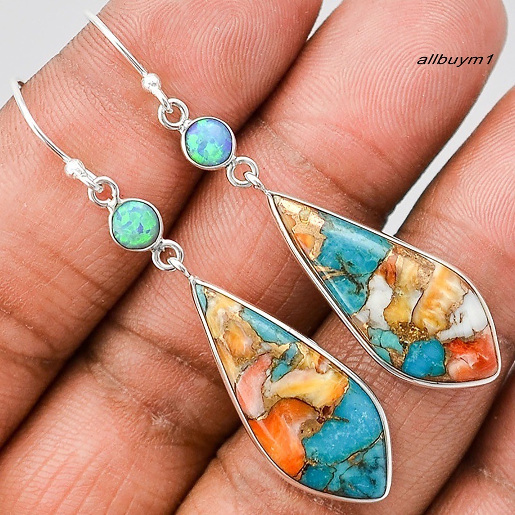 Bông Tai Dài Hình Giọt Nước Đính Đá Thời Trang