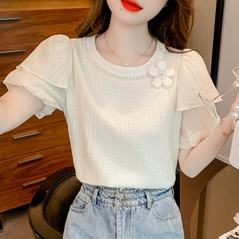 Áo nữ kiểu/Áo Sơ Mi Chiffon Phong Cách Pháp Thời Trang Mùa Hè 2023 ZT5V/áo kiểu/Áo Sơ Mi Công Sở/áo kiểu nữ 2 lớp