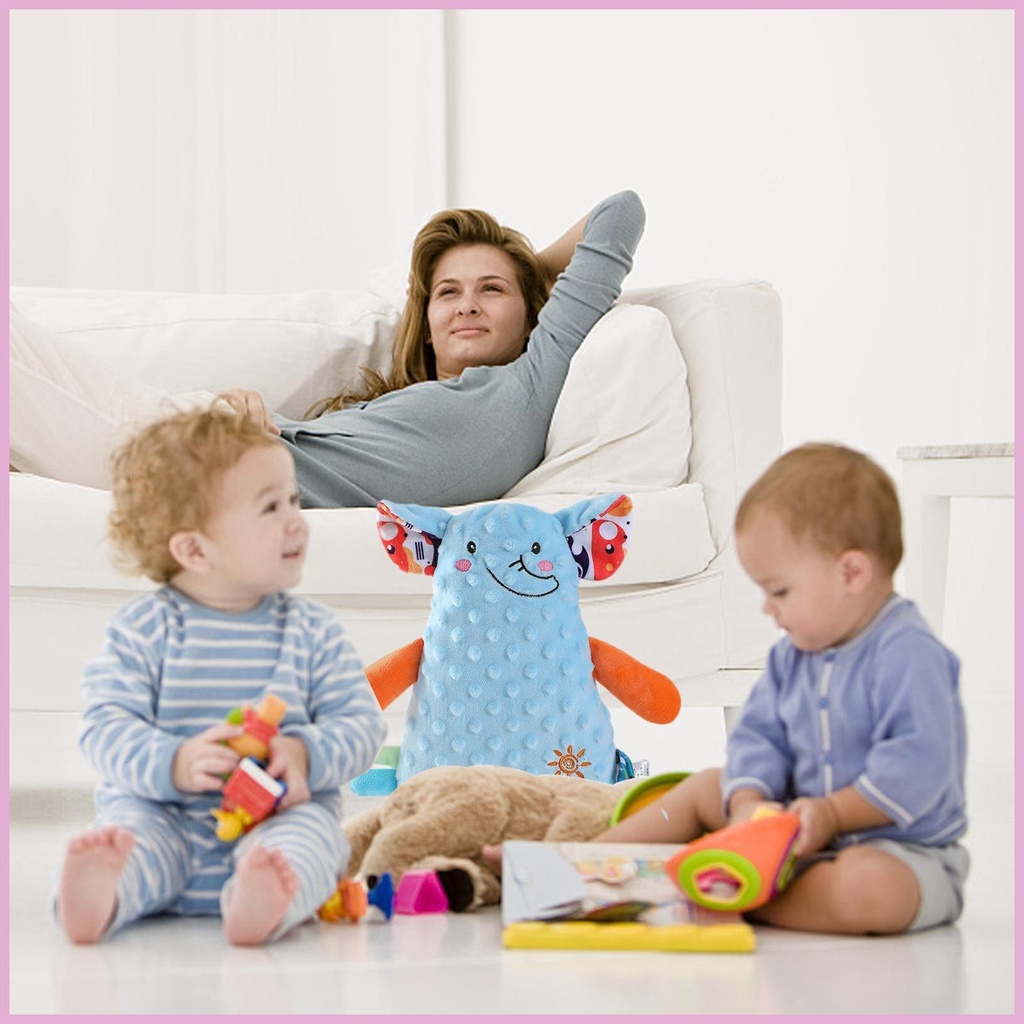 Đồ Chơi Nhồi Bông Sợi Polyester Làm Dịu Nôi Em Bé Tương Tác shinvn