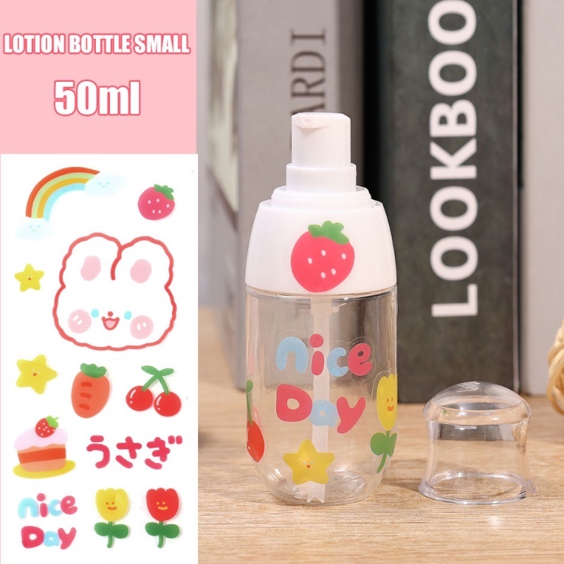Chai Xịt 50ml Bằng Nhựa Trong Suốt Đa Chức Năng Để Đựng Lotion Tiện Dụng
