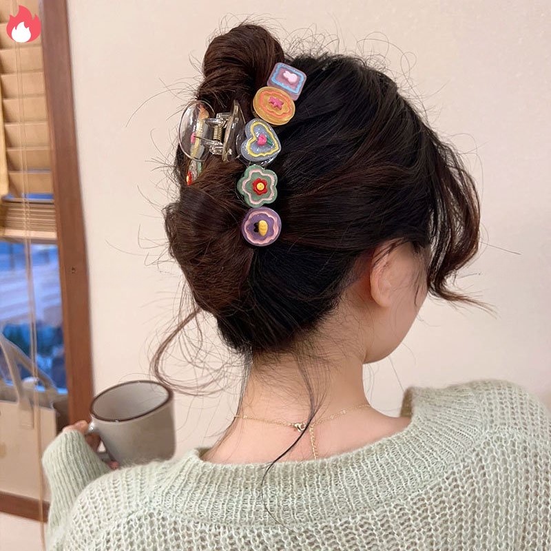 Kẹp Tóc Hình Hoa Dễ Thương Phong Cách Hàn Quốc Cho Nữ RYVN