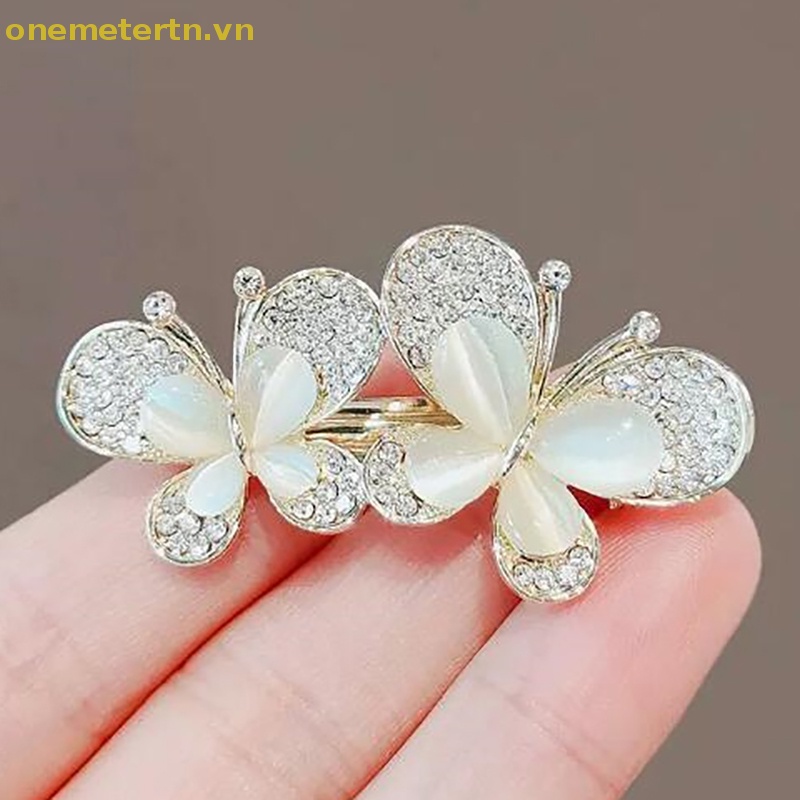 Ghim Cài Áo Hình Bướm Đính Đá Opal Thời Trang Cho Nữ