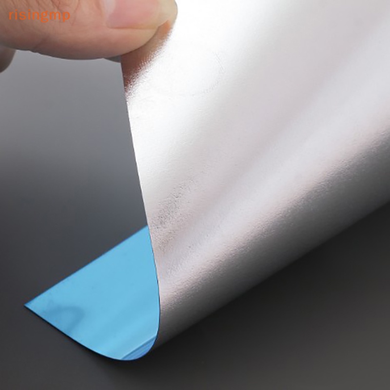 [risingmp] Đề Can Acrylic Tráng Gương Dán Tường Hình Vuông