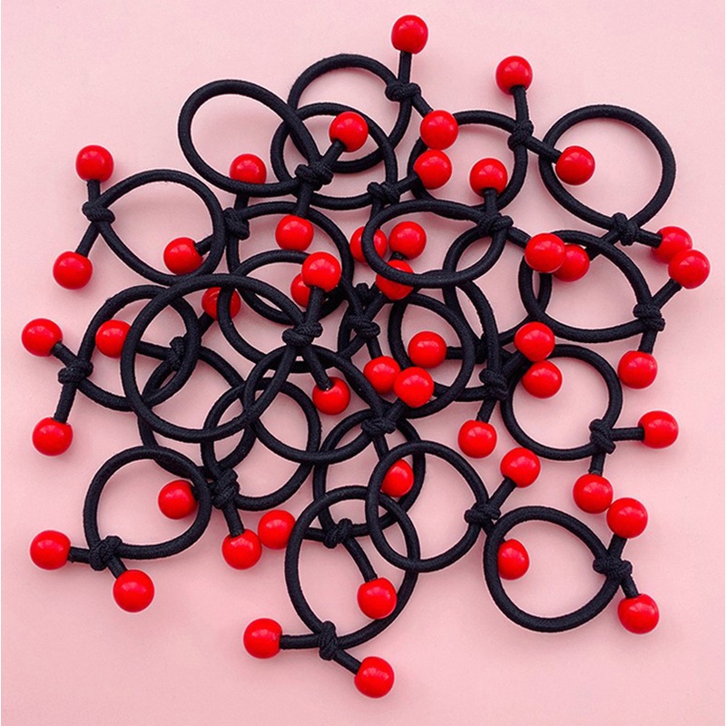 Set 10 Dây Cột Tóc Co Giãn Nhiều Màu Sắc Dễ Thương Cho Bé Gái