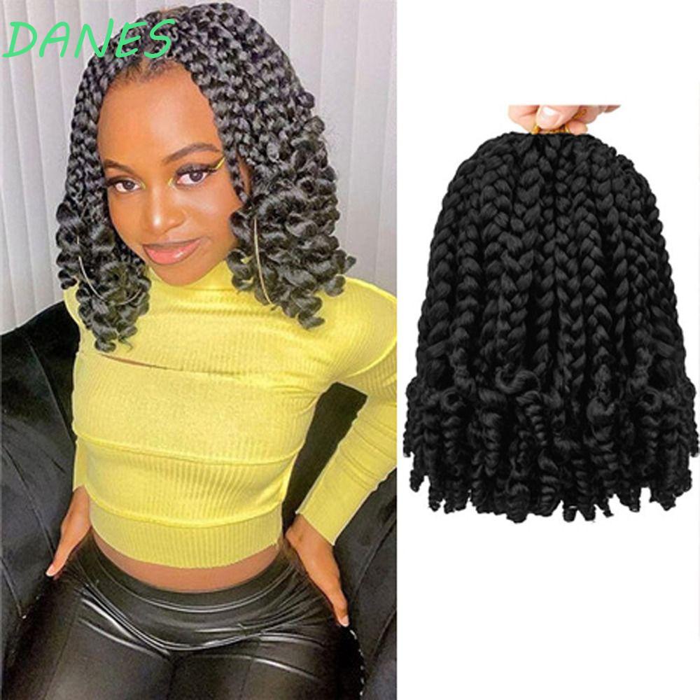 Bím Tóc Giả Ngắn Bằng Sợi Tổng Hợp Mềm Chịu Nhiệt Độ Cao 10 / 14 inch