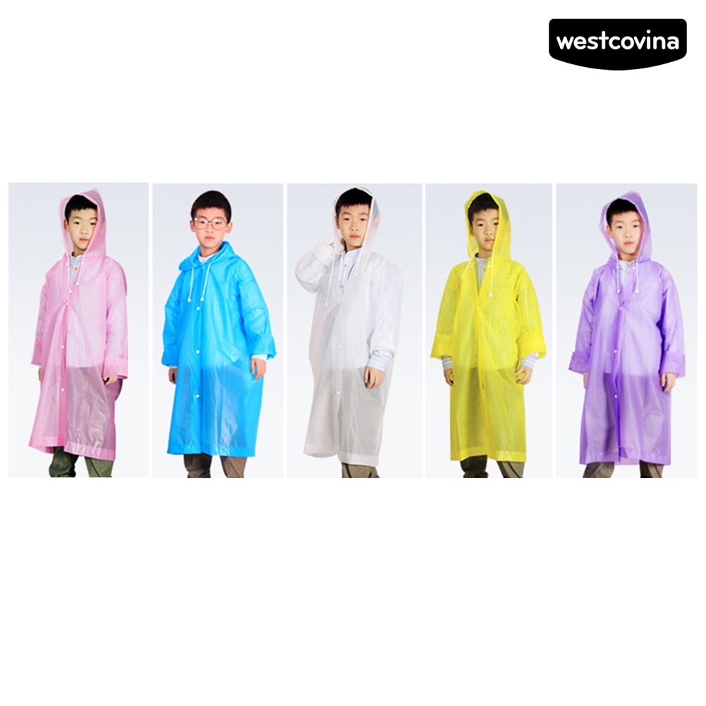 [COD]☁Áo Mưa Dây Rút Chống Nước Có Mũ Trùm Dùng Một Lần Tiện Dụng