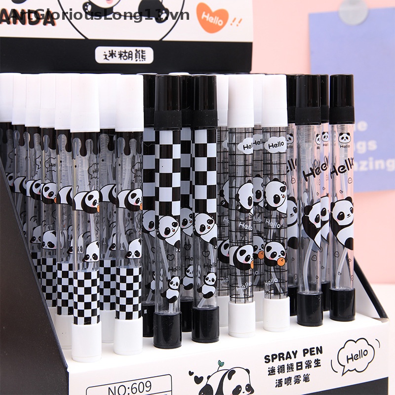 Bút Bơm Nước Rỗng Hình Gấu Trúc Hoạt Hình Có Thể Bơm Lại