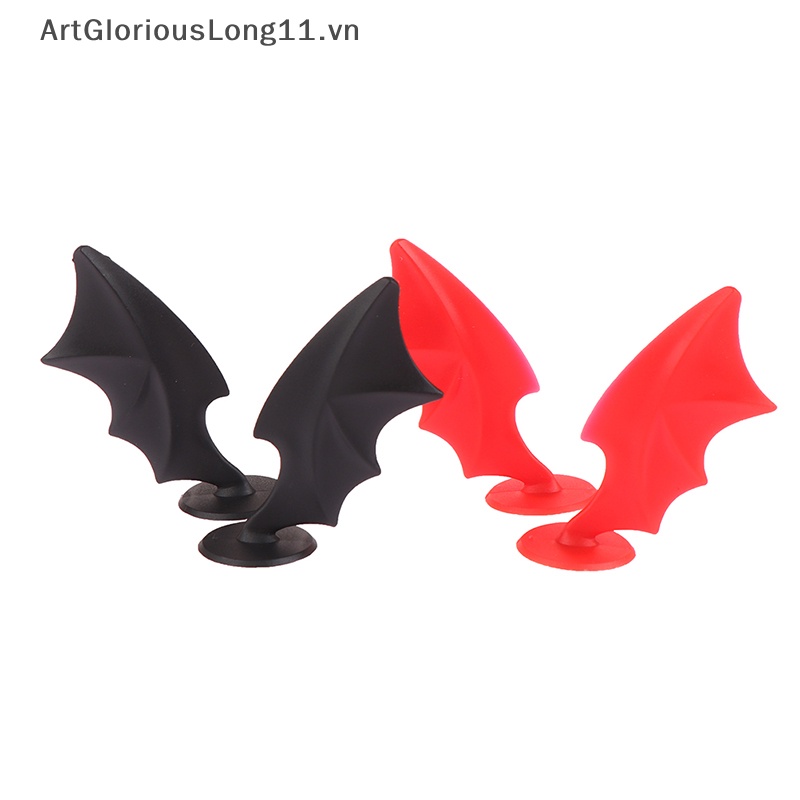 Set 2 Miếng Dán Trang Trí Nón Bảo Hiểm Xe Mô Tô / Xe Hơi Hình Quỷ Độc Đáo