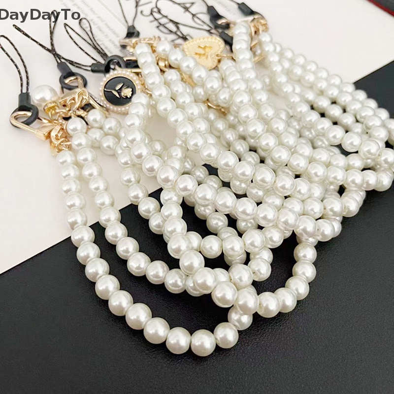 Móc Điện Thoại Ngọc Trai Phụ Kiện Ổ Đĩa U / Móc Khóa Chống Rơi Cho Nữ