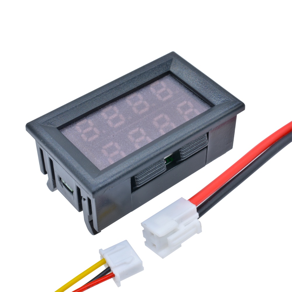 RIRIHI Vôn kế DC 5dDây 0-200V/ 10A chuyên dụng