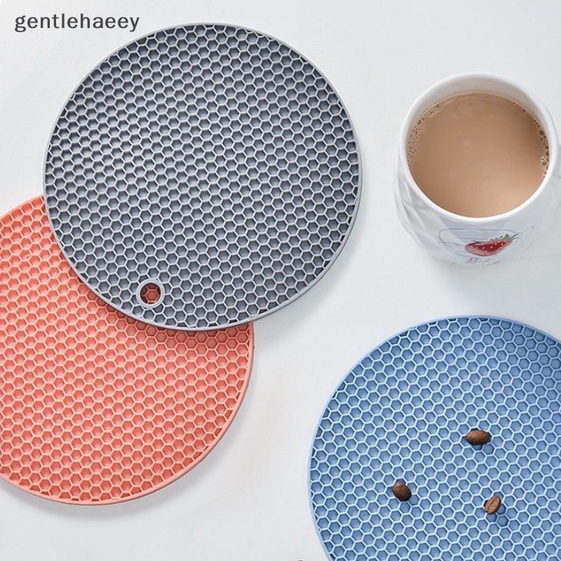 Miếng Lót Ly Hình Tròn Bằng Silicone Cấp Thực Phẩm Chống Trượt