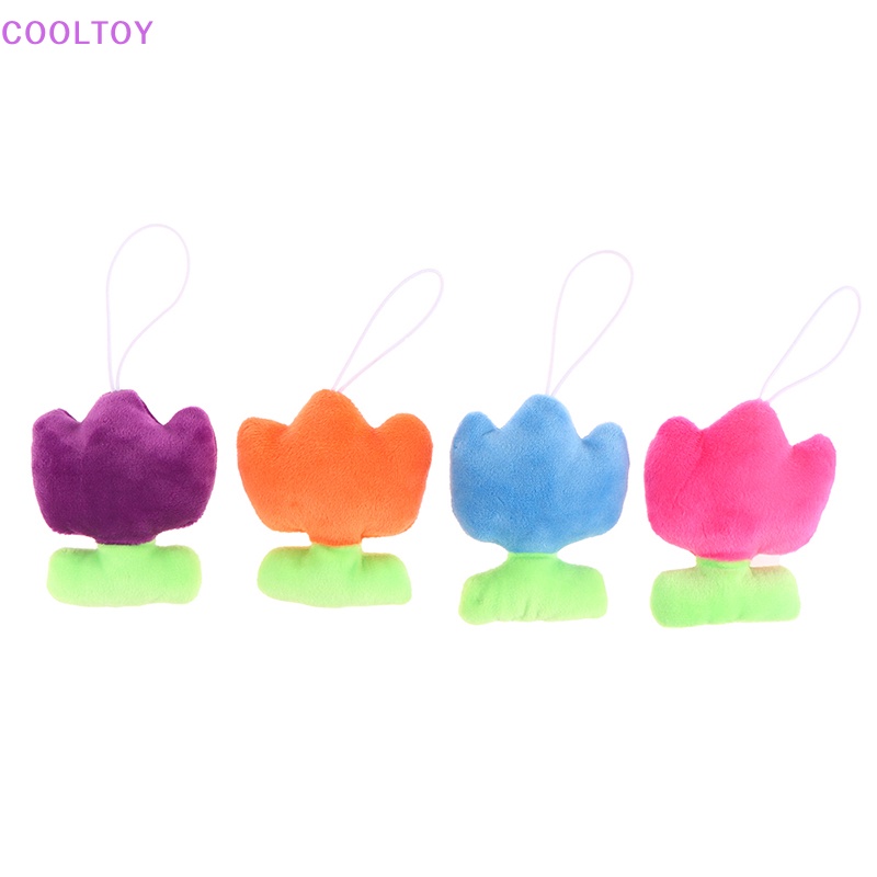 Búp Bê Nhồi Bông Hình Hoa Tulip 8cm Mềm Mại Trang Trí Ba Lô / Móc Khóa