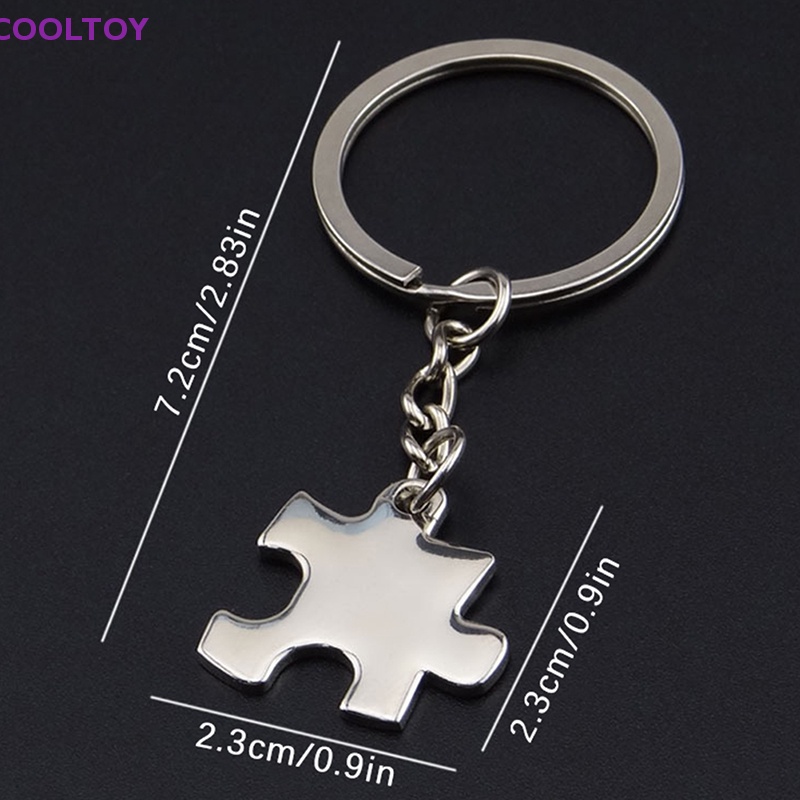 Cooltoy Jig Móc Chìa Khóa Kim Loại Hình Mảnh Ghép Ba Lô / Túi Xách Trang Trí Quà Tặng Bán Chạy