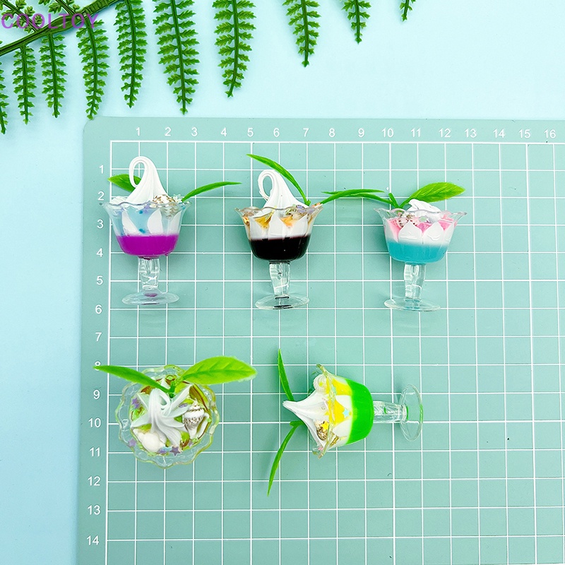 1 Đồ trang trí Ly Kem Mini Phát Quang Dùng Để Trang Trí Xe Hơi