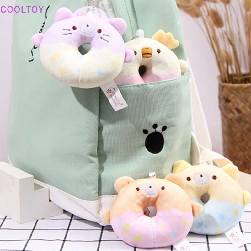 Cooltoy Đồ Chơi Nhồi Bông Hình Bánh Donut Mềm Mại Treo Chìa Khóa Trang Sức Cho Bé