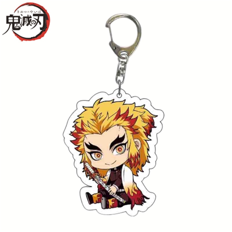 Móc Khóa Điện Thoại / Ví Cầm Tay Hai Mặt Họa Tiết Nhân Vật Hoạt Hình Demon Slayer Tanjiro Nhật Bản Thích Hợp Làm Quà Tặng