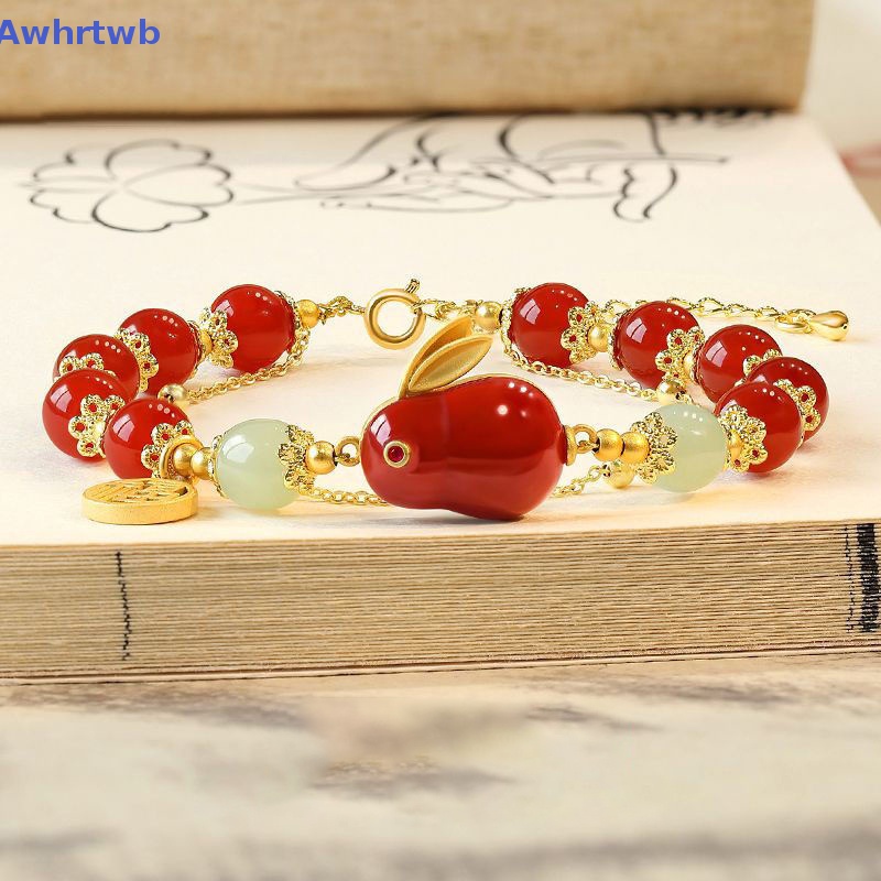 Vòng Tay Hai Lớp Mặt Hình Thỏ Dễ Thương Phong Cách Vintage Cho Nữ Mới