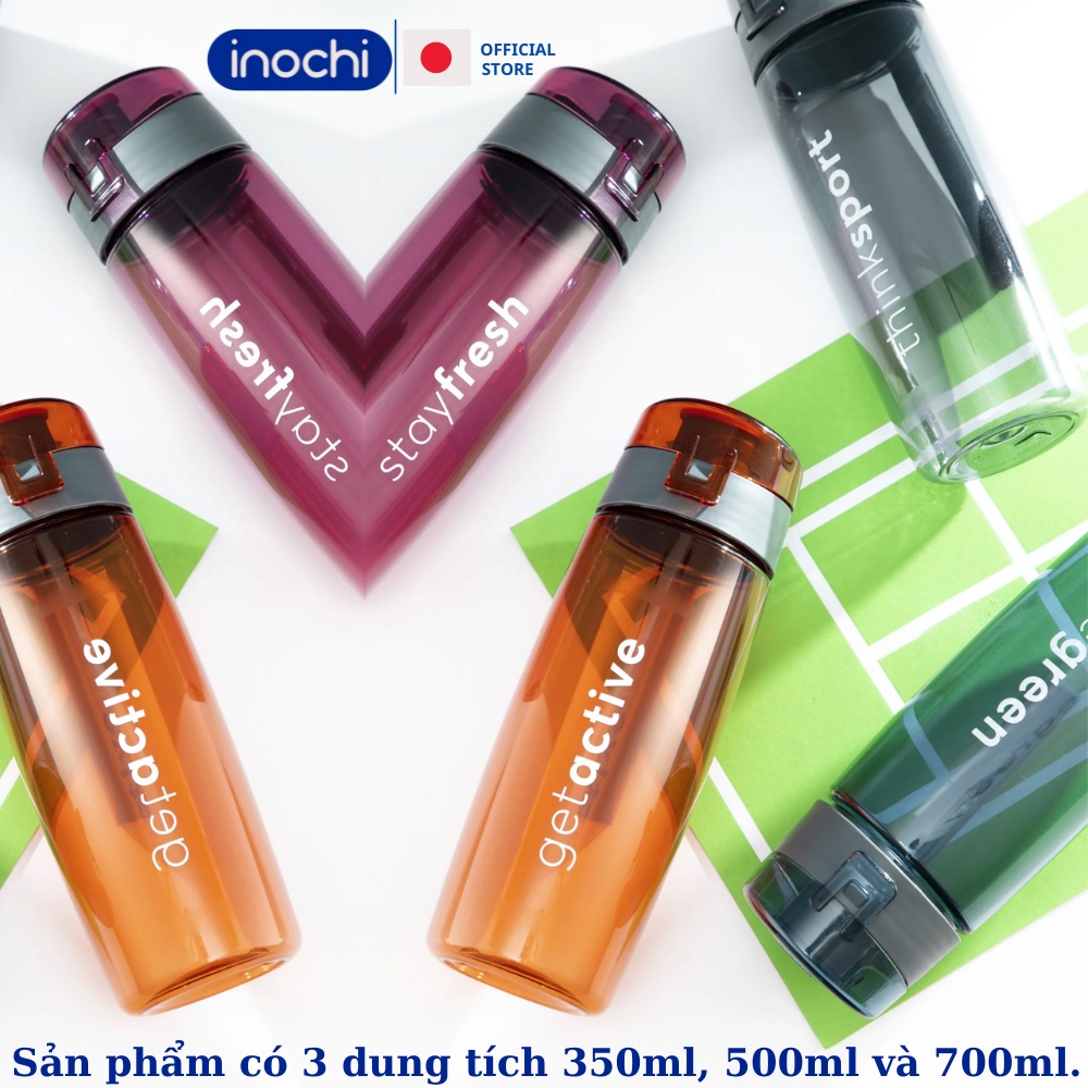 Bình nước thể thao Tritan Kita Active 700ml inochi tập gym