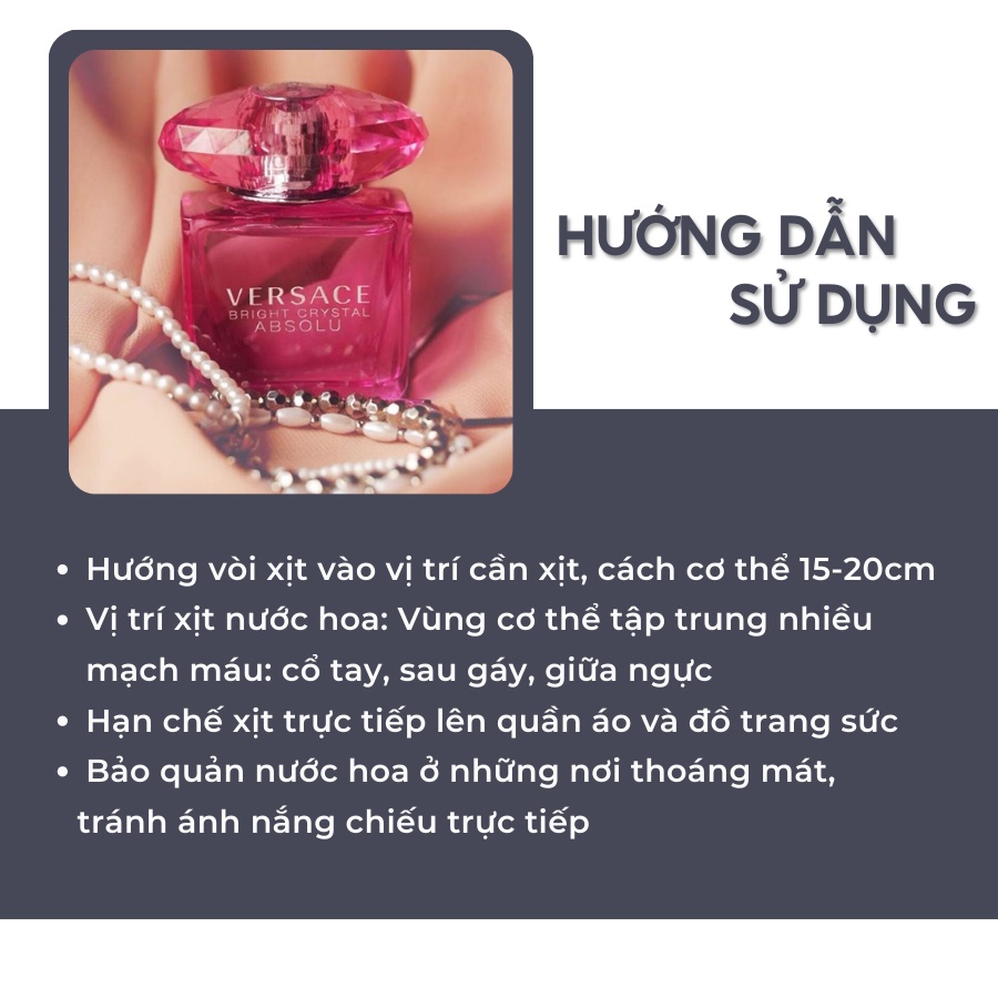 Nước hoa nữ Versace Bright Crystal chiết 10ml chính hãng - Delimaperfume