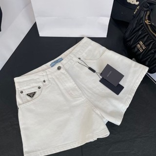 PRADA 2023 Spring/Summer New Paris fashion denim shorts Street and casual shorts