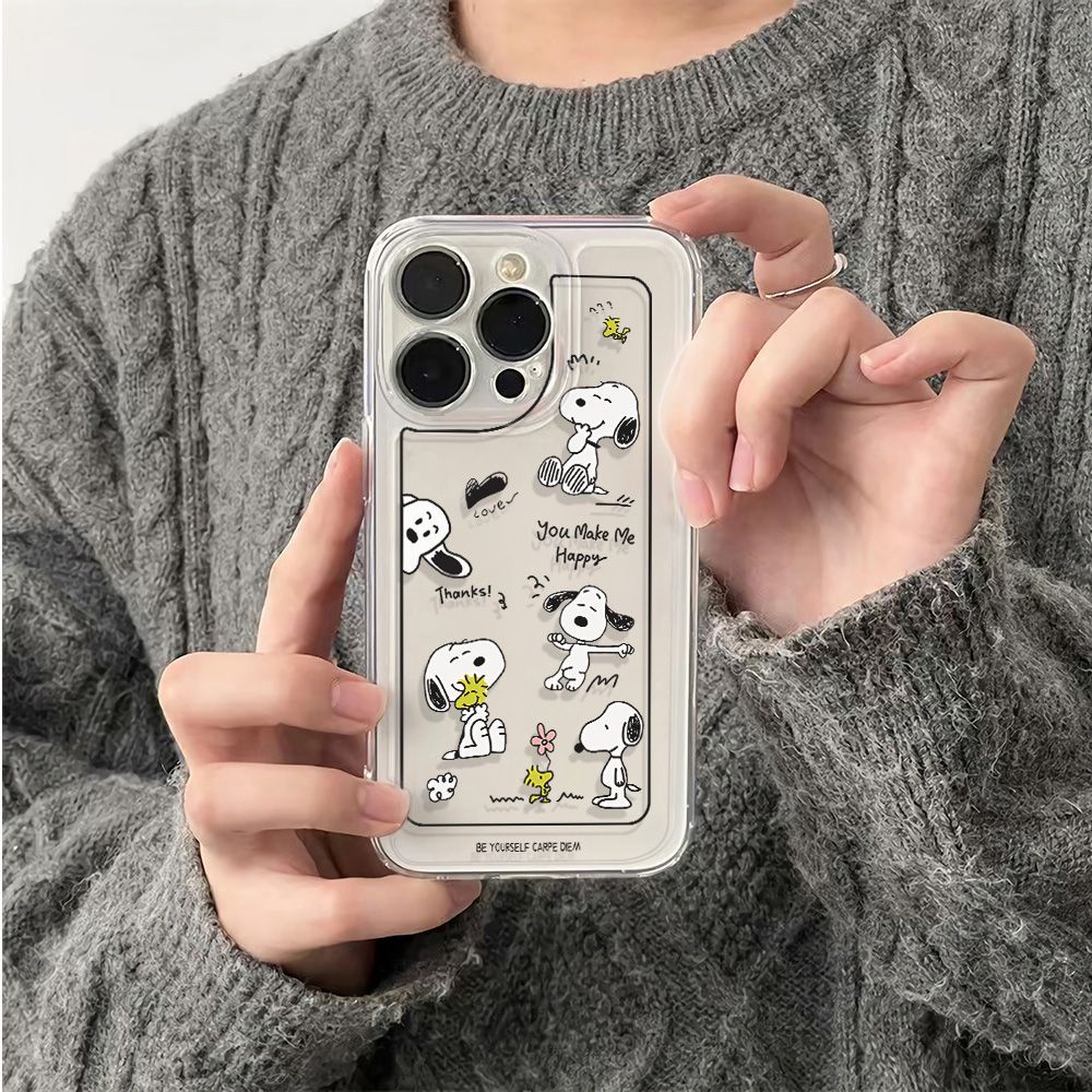 ✅Ốp Điện Thoại Mềm Chống Sốc In Hình Snoopy Cho Iphone 13iphone12 6In14Pro 11plus 78max