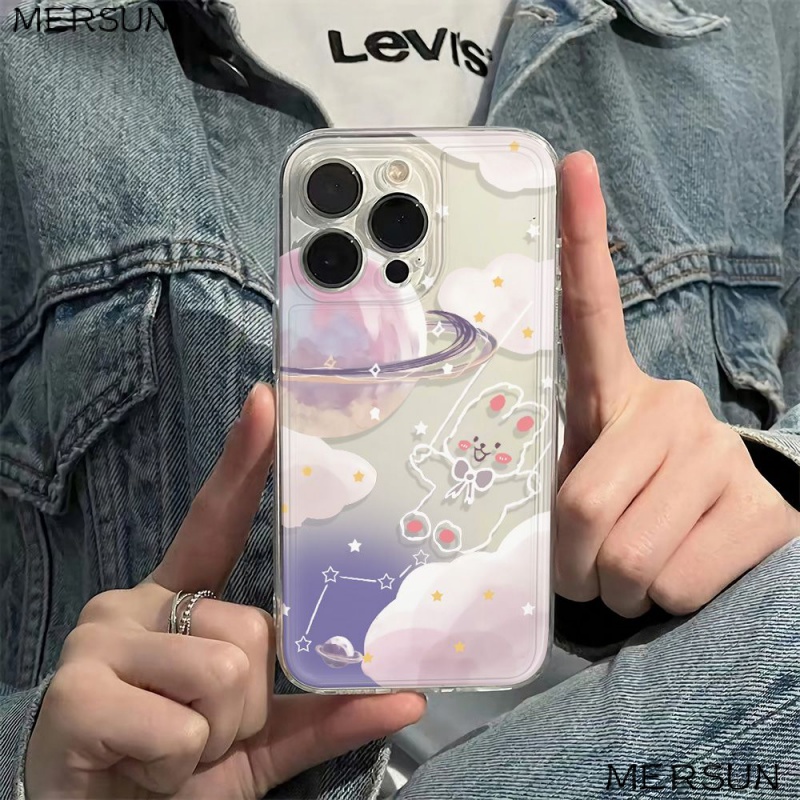 ✅Ốp Điện Thoại Mềm Chống Sốc In Hình Thỏ Cho Iphone 78max 14pro 1113 6Iniphone12 78max