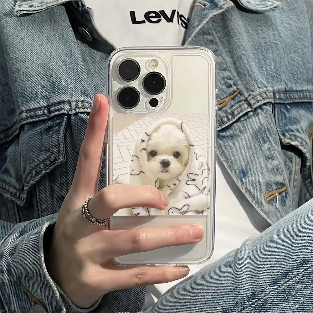 ✅Ốp Điện Thoại Mềm Chống Sốc In Hình Cún Dễ Thương Cho Iphone 7813plus 12Max 11 6In14Pro