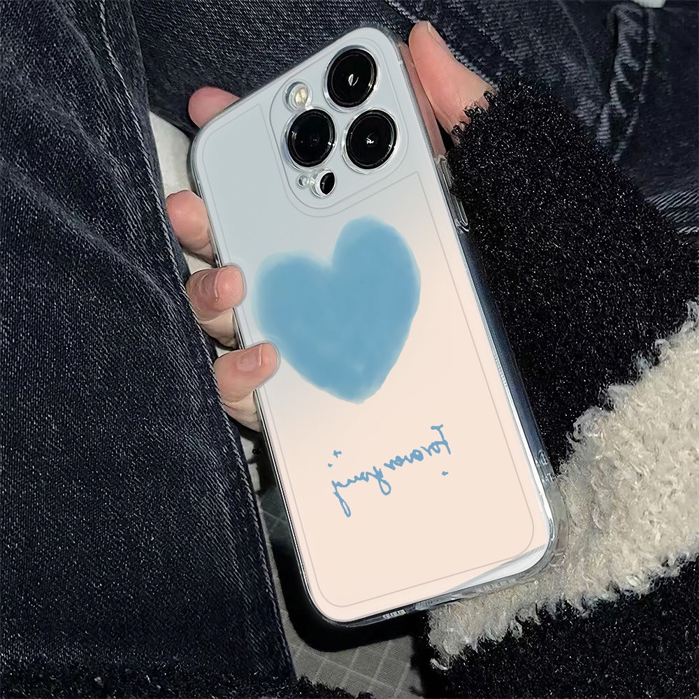 ✅Ốp Điện Thoại Mềm Chống Sốc Màu Xanh Dương Nhạt Cho Iphone 78iphone12max 14pro 1113 6In plus MLH0