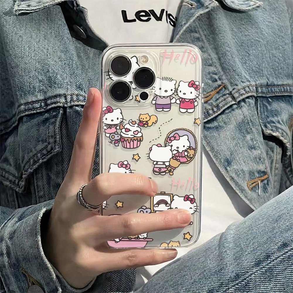 ✅Ốp Điện Thoại Mềm Chống Sốc Hình Hello Kitty Cho Iphone 6Iniphone12Plus max13 11 Apple 14pro 78 EVRH
