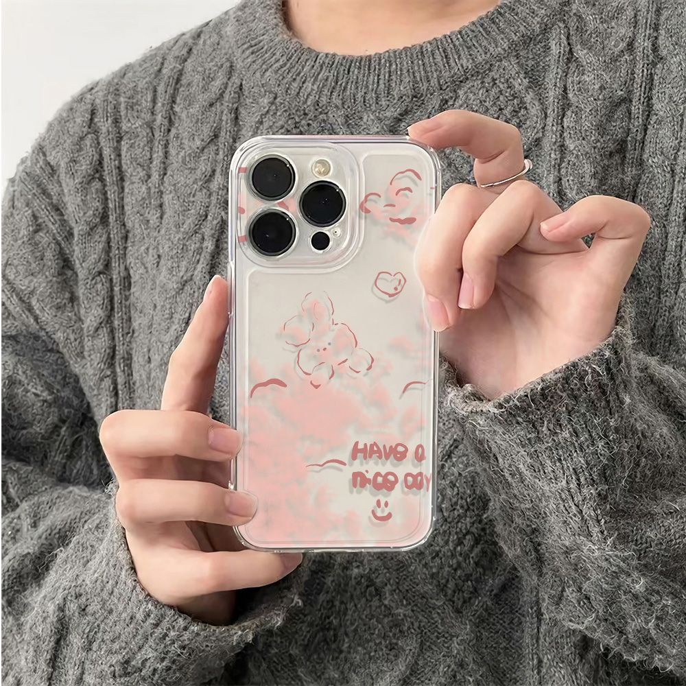 ✅Ốp Điện Thoại Mềm Chống Sốc Hình Thỏ Và Đám Mây Cho Iphone 13 11 14pro 6Iniphone12 max 78 Z5FW