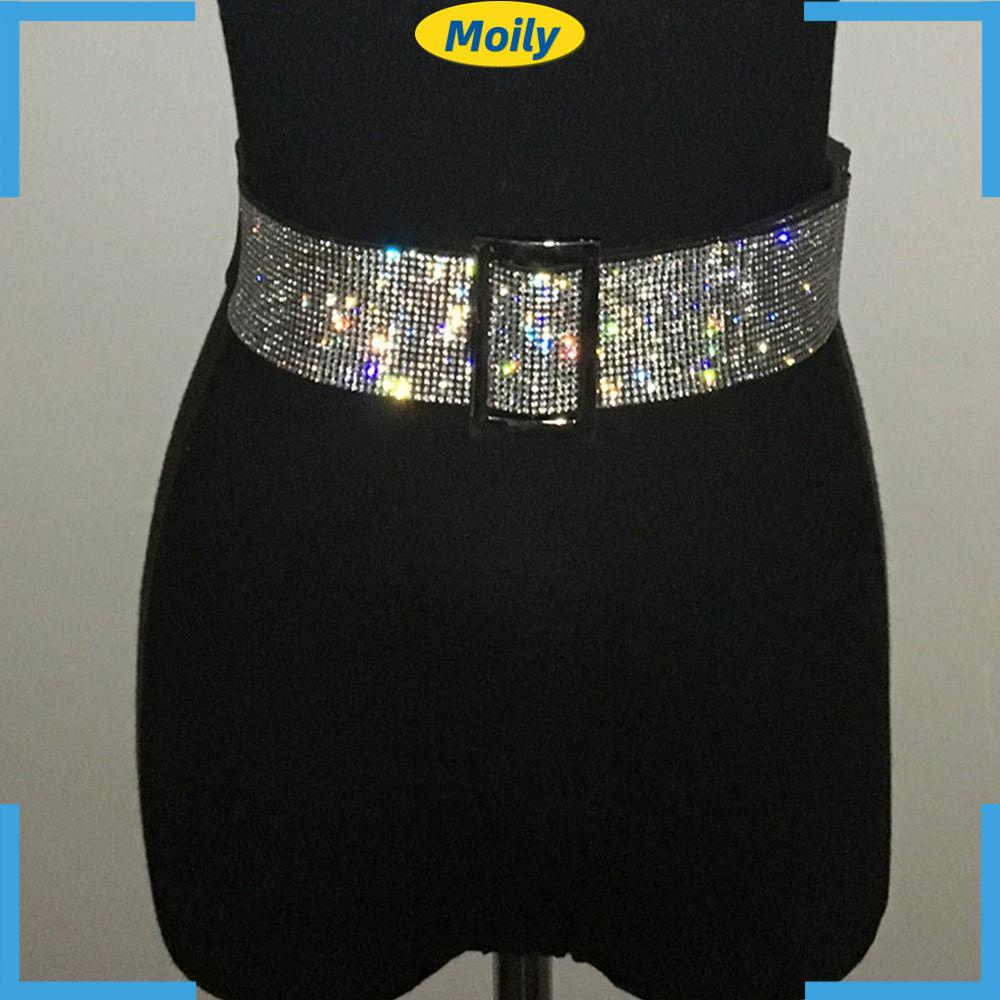 Thắt Lưng Đính Kim Tuyến Lấp Lánh Thời Trang Đường Phố Sang Trọng