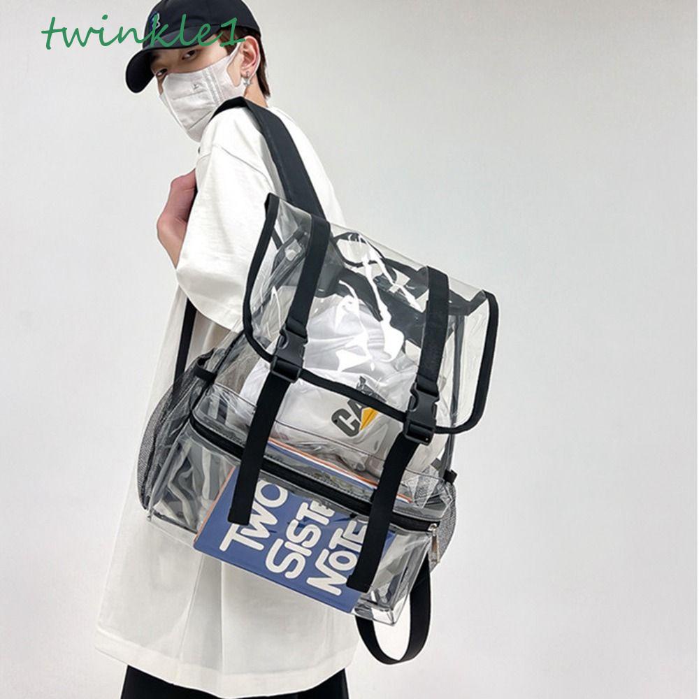 Balo Thể Thao Trong Suốt Lấp Lánh Đơn Giản Cho Nữ