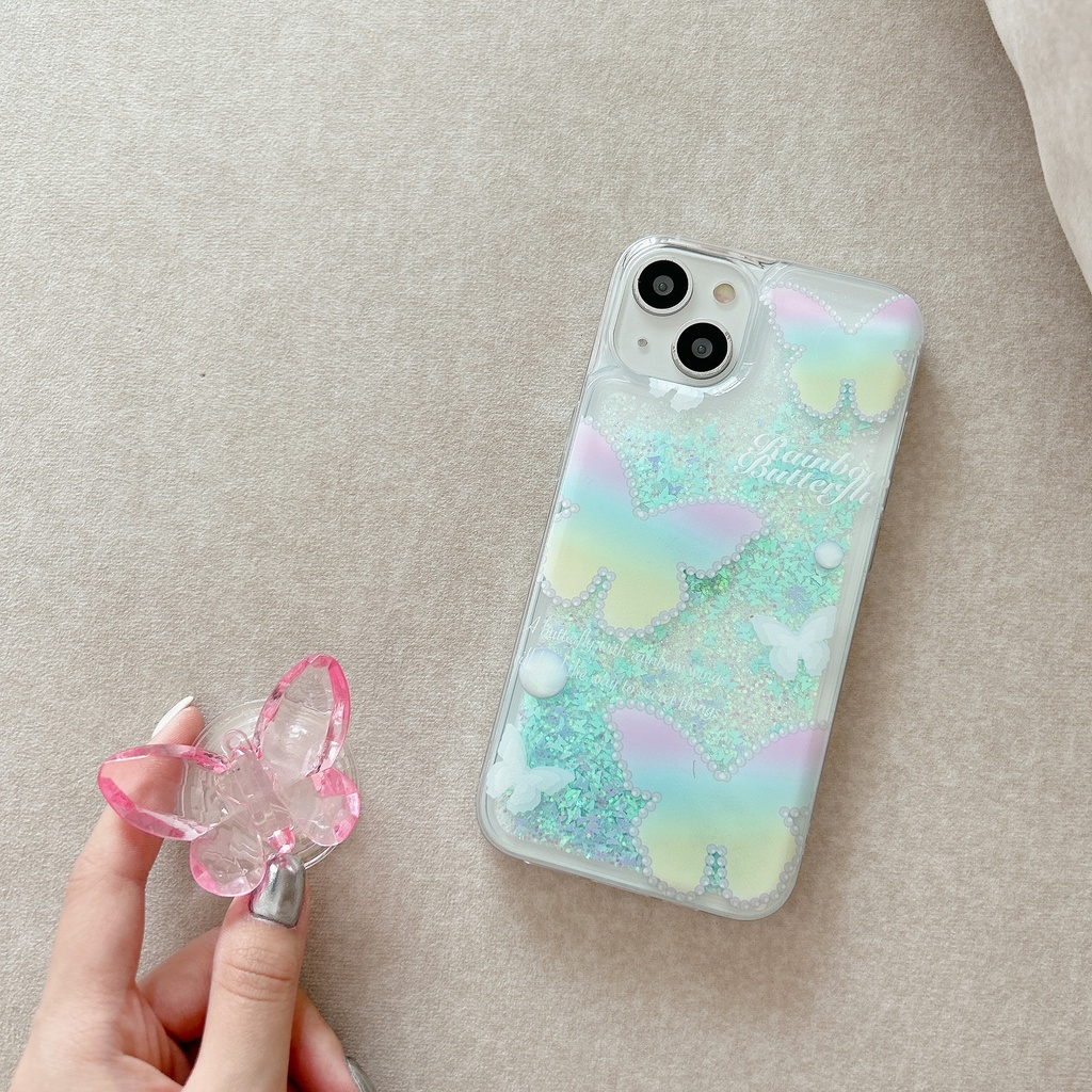 Ốp Điện Thoại TPU Mềm Chống Sốc Họa Tiết Cát Chảy Cho IPhone 14 13 12 11 Pro Max