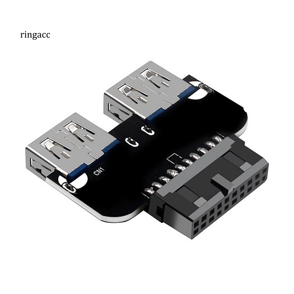 Bo Mạch Chủ Chuyển Đổi Usb 3.0 19 / 20 Pin Sang Hai Cổng Usb 3.0 Mini Cho Máy Tính Bàn