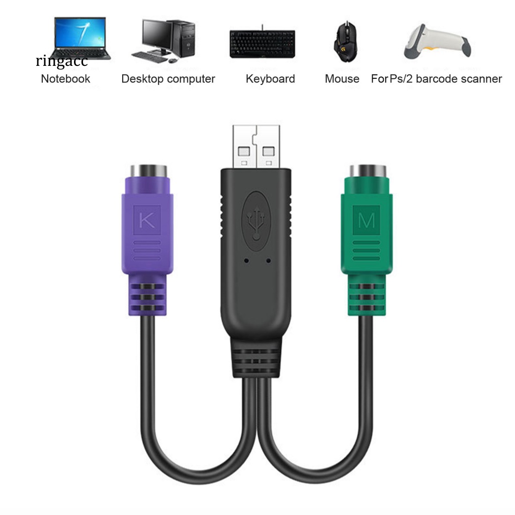 Dây Cáp Nối Dài Chuột Và Bàn Phím Máy Tính Cổng USB 20cm Tiện Dụng Cho PS / 2 Y